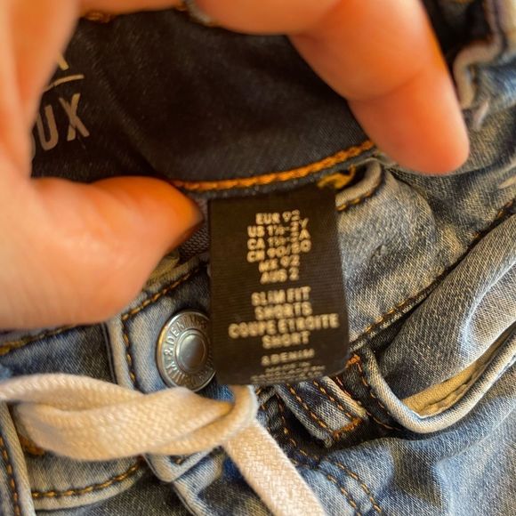 Slim fit adjustable waist trendy denim shorts 1-2Y - Picture 4 of 8